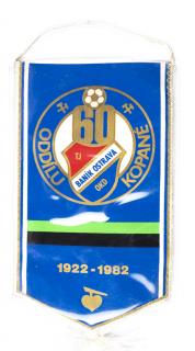 Vlajka Baník Ostrava, 60 let oddílu kopané, 1922-1982