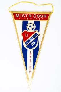 Vlajka Baník Ostrava, mistr ČSSR, 1976