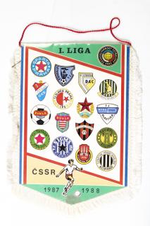 Vlajka I. liga fotbalu  1987/1988, velká II