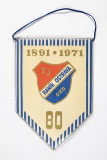 Vlajka klubová 80 let, Baník Ostrava OKD, 1891-1971