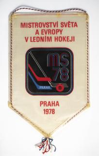 Vlajka klubová MS hokej 1978 Praha III