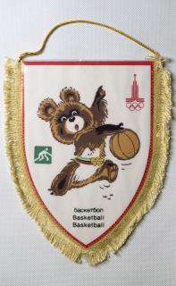 Vlajka klubová Olympiáda 1980 Moscow Basketball