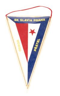 Vlajka klubová TJ SLAVIA PRAHA Odbor přátel IV
