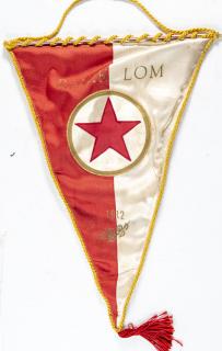 Vlajka klubová velká, Baník LOM, 1912
