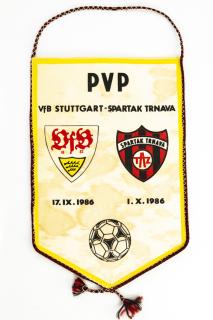 Vlajka PVP, VfB Stuttgart - Spartak Trnava, 1986