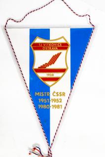 Vlajka TJ Vítkovice hokej, mistr 1952, 1981