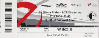 Vstupenka fotbal ACF Fiorentina  vs. SK Slavia Prague