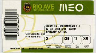 Vstupenka fotbal, Rio Ae FC v. Portimonense SC, 2018v