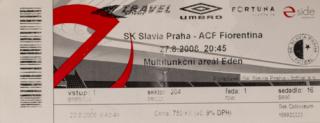 Vstupenka fotbal  SK Slavia Prague vs. ACF Fiorentina  II