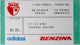 Vstupenka fotbal SK Slavia Praha vs. FC Petra Drnovice