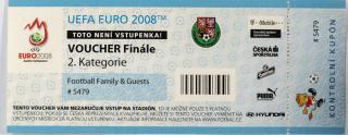 Vstupenka fotbal, Voucher Finále UEFA Euro 2008