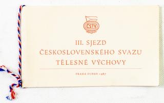 Vstupenka - mandát na III. sjezd ČSTV, 1967