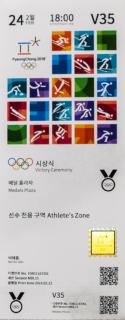 Vstupenka OG PyeongChang, 24/2018, Victory Ceremony