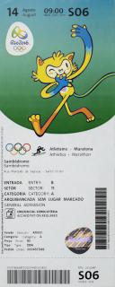 Vstupenka OG Rio 2016, Atletismo-Maratona