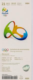 Vstupenka OG Rio 2016, Closing ceremony