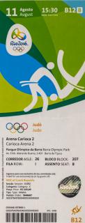 Vstupenka OG Rio 2016, Olympic Judo
