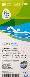 Vstupenka OG Rio 2016, Swimming