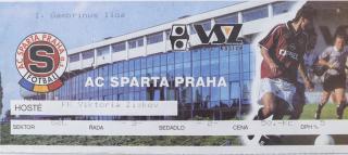Vstupenka UEFA , Sparta Praha v. Viktoria Žižkov