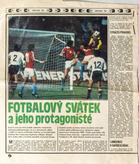 Výstřižek z časopisu, Fotbalový svátek a jeho protagonisté, Espana 82