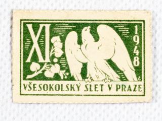 Známka Všesokolský slet v Praze, 1948