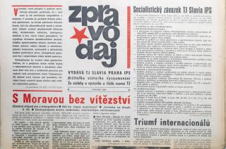 Zpravodaj TJ Slavia Praha, Červen 1986