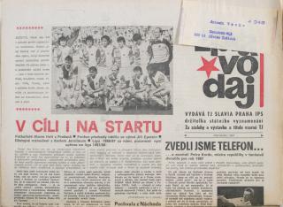 Zpravodaj TJ Slavia Praha, Červenec 1987