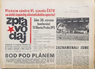 Zpravodaj TJ Slavia Praha, Duben 1984