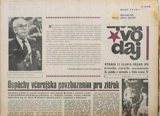 Zpravodaj TJ Slavia Praha, Duben 1986