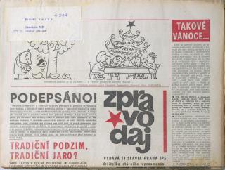 Zpravodaj TJ Slavia Praha, Prosinec, 1987