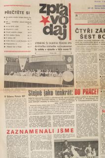 Zpravodaj TJ Slavia Praha, Říjen 1984