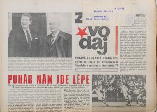 Zpravodaj TJ Slavia Praha, Říjen 1986