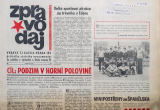 Zpravodaj TJ Slavia Praha, Srpen 1982