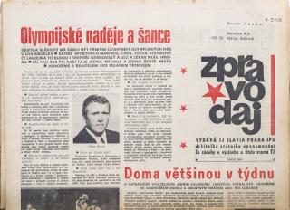 Zpravodaj TJ Slavia Praha, Únor 1984