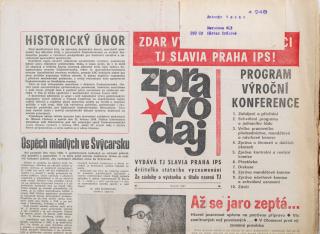 Zpravodaj TJ Slavia Praha, Únor 1987