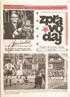 Zpravodaj TJ Slavia Praha, Únor 1992