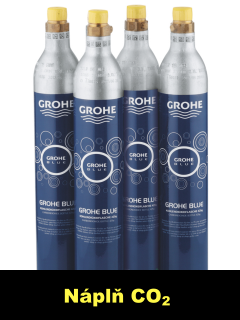Náplň CO2 - 4x Bombička tlaková láhev GROHE Blue 425 gr CO2 - REFILL (40687000)