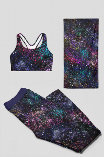 Be Fit Galaxy Velikost legín: XL, Velikost podprsenky: XS, Velikost ručníku: M