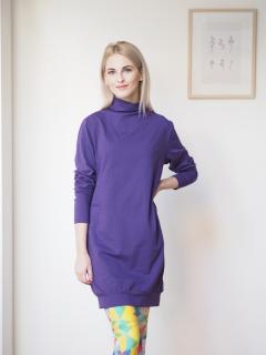 Šaty Comfy fialové Velikost: L