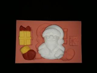Silikonová formička vánoční Santa s dárky 5160