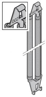 Tažná pružina pro výklopná vrata Velikost svazku: 002