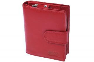 Dámská kožená peněženka Nivasaža N6-DMD-R červená
