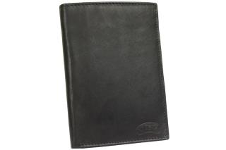 Kožená peněženka (náprsní taška) Nivasaža N45-MTH-B černá