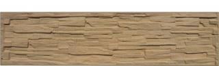Betonová deska plotová, jednostranná – 200 x 50 cm štípaný kámen - pískovec