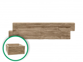 Betonová deska pro vyvýšený záhon 100 x 25 cm pískovec