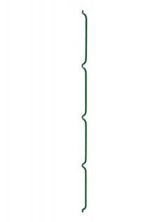 Konzole na zeď LIGHT - 100 cm, 8 mm, zelená
