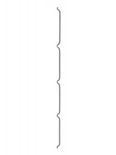 Konzole na zeď LIGHT - 125 cm, 8 mm, zinková