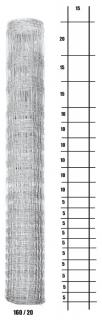 Lesnické pletivo uzlové - výška 160 cm, drát 1,6/2,0 mm, 20 drátů