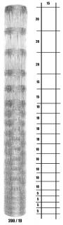 Lesnické pletivo uzlové - výška 200 cm, drát 1,6/2,0 mm, 19 drátů