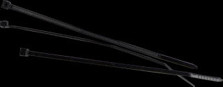 Plastové pásky vázací a stahovací černé 2,5x120 mm – 50 ks