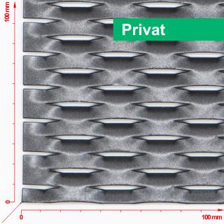 Posuvná brána výplň tahokov, výška 100x400 cm FAB, pozink Typ tahokovu: Privat